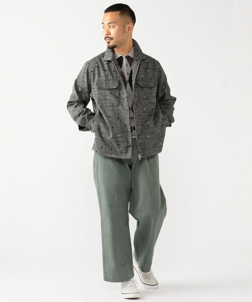 BEAMS PLUS（ビームスプラス）の「BEAMS PLUS / プリント ジップ ブルゾン（ブルゾン・メンズ・グレー・SMALL/MEDIUM/LARGE/X-LARGE）」の5枚目の写真