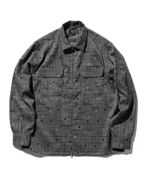 BEAMS PLUS（ビームスプラス）の「BEAMS PLUS / プリント ジップ ブルゾン（ブルゾン・メンズ・グレー・SMALL/MEDIUM/LARGE/X-LARGE）」の6枚目の写真