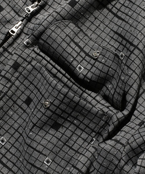 BEAMS PLUS（ビームスプラス）の「BEAMS PLUS / プリント ジップ ブルゾン（ブルゾン・メンズ・グレー・SMALL/MEDIUM/LARGE/X-LARGE）」の9枚目の写真