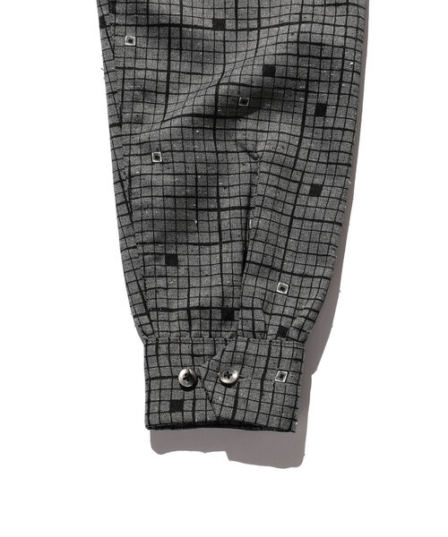 BEAMS PLUS（ビームスプラス）の「BEAMS PLUS / プリント ジップ ブルゾン（ブルゾン・メンズ・グレー・SMALL/MEDIUM/LARGE/X-LARGE）」の12枚目の写真