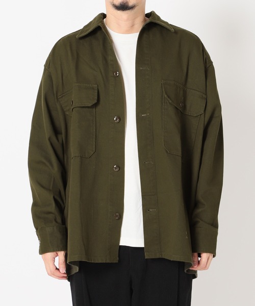 【新品】Journal Standard relume Army twill ARMY TWILL / アーミーツイル 別注 ヘンリーネックシャツ（T