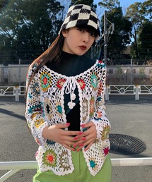 クロシェカーディガン