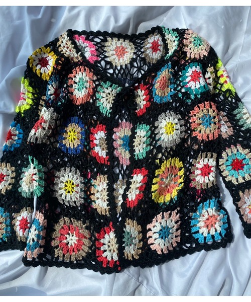 WC（ダブル シー）の「クロシェカーディガン（カーディガン/ボレロ・レディース・ホワイト/ブラック・FREE）」の3枚目の写真