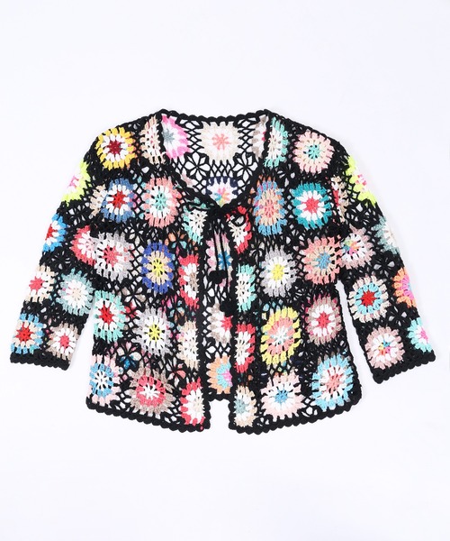 WC（ダブル シー）の「クロシェカーディガン（カーディガン/ボレロ・レディース・ホワイト/ブラック・FREE）」の9枚目の写真