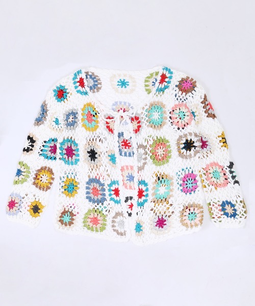 WC（ダブル シー）の「クロシェカーディガン（カーディガン/ボレロ・レディース・ホワイト/ブラック・FREE）」の10枚目の写真