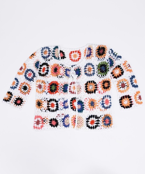 WC（ダブル シー）の「クロシェカーディガン（カーディガン/ボレロ・レディース・ホワイト/ブラック・FREE）」の19枚目の写真