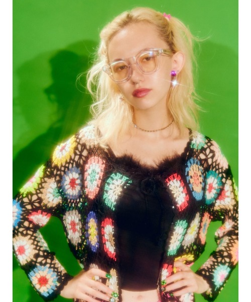 WC（ダブル シー）の「クロシェカーディガン（カーディガン/ボレロ・レディース・ホワイト/ブラック・FREE）」の21枚目の写真