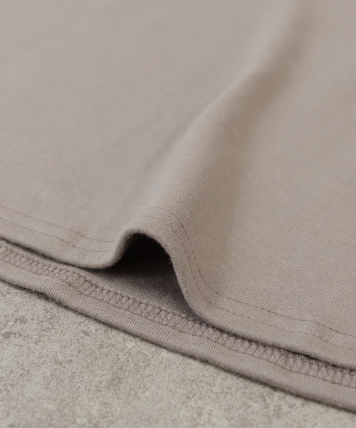 reca（レカ）の「【ZOZOTOWN限定】サイド重ねラウンド裾フレアプルオーバー（Tシャツ/カットソー・レディース・グレイッシュベージュ/ブラック/アイボリー/ダークブラウン・FREE）」の11枚目の写真