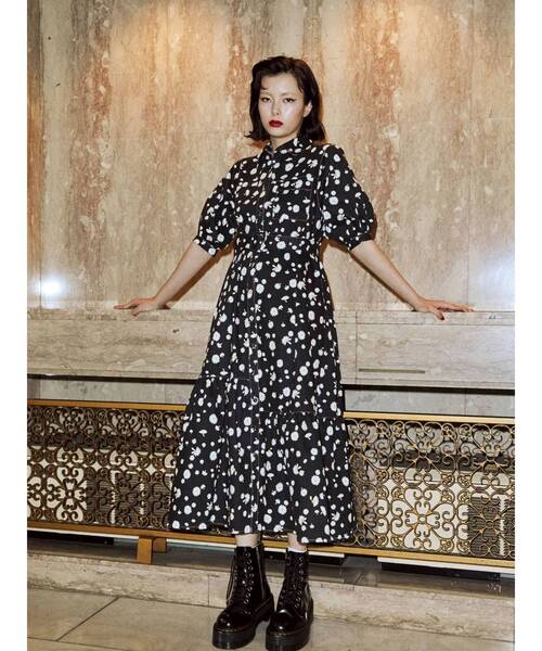 jouetie（ジュエティ）の「カラーステッチワンピース（ワンピース・レディース・ブルー/ブラック/アイボリー/その他1・MEDIUM）」の5枚目の写真