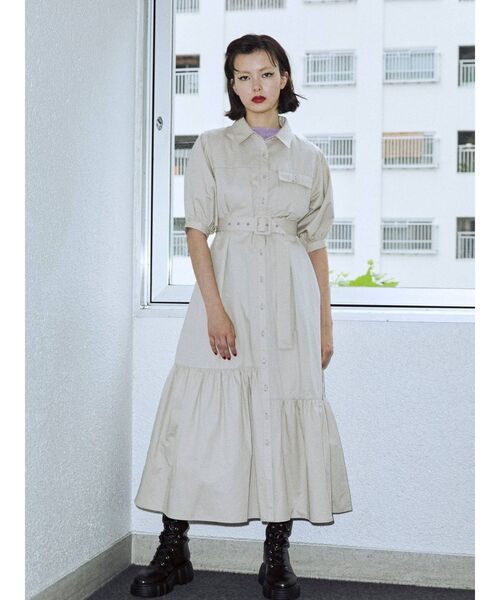 jouetie（ジュエティ）の「カラーステッチワンピース（ワンピース・レディース・ブルー/ブラック/アイボリー/その他1・MEDIUM）」の13枚目の写真