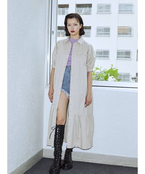 jouetie（ジュエティ）の「カラーステッチワンピース（ワンピース・レディース・ブルー/ブラック/アイボリー/その他1・MEDIUM）」の15枚目の写真