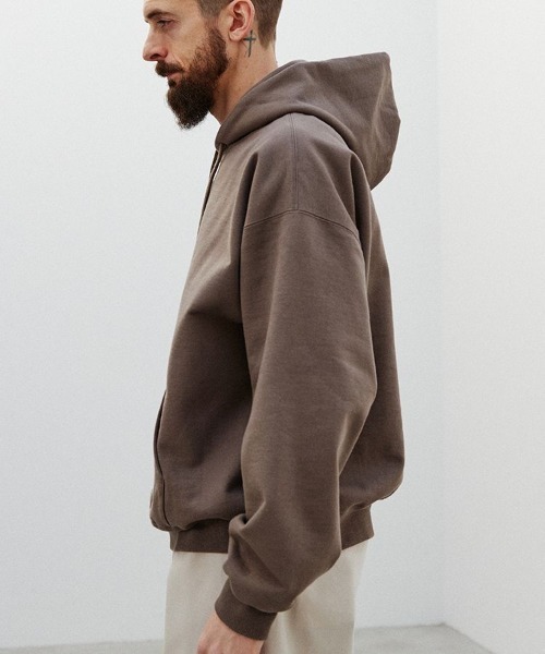 LIDNM（リドム）の「WIDE LOOSE PARKA（パーカー・メンズ・ブラウン・MEDIUM/LARGE）」の10枚目の写真