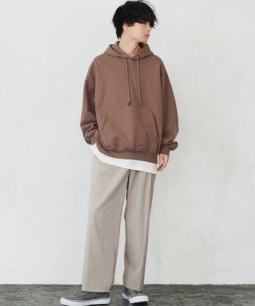 LIDNM（リドム）の「WIDE LOOSE PARKA（パーカー・メンズ・ブラウン・MEDIUM/LARGE）」の4枚目の写真