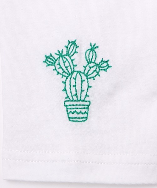 チチカカ（チチカカ）の「ノパル刺繍ロングＴシャツ（Tシャツ/カットソー・レディース・ホワイト/キャメル/ライトグレー/ブラック/クリーム・MEDIUM/LARGE）」の10枚目の写真