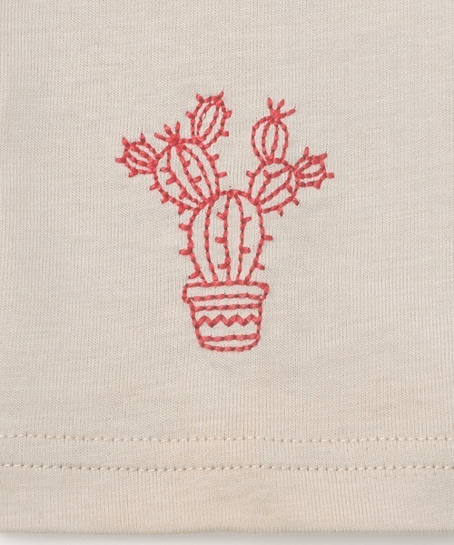 チチカカ（チチカカ）の「ノパル刺繍ロングＴシャツ（Tシャツ/カットソー・レディース・ホワイト/キャメル/ライトグレー/ブラック/クリーム・MEDIUM/LARGE）」の18枚目の写真