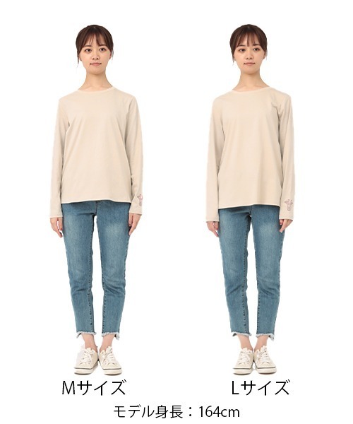 チチカカ（チチカカ）の「ノパル刺繍ロングＴシャツ（Tシャツ/カットソー・レディース・ホワイト/キャメル/ライトグレー/ブラック/クリーム・MEDIUM/LARGE）」の15枚目の写真