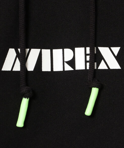 AVIREX（アヴィレックス）の「【SMART/スマート】長袖 ロゴ パーカー / LONG SLEEVE LOGO PARKA/ アヴィレックス / AVIREX（パーカー・メンズ・ブラック/ライトグレー/オフホワイト・XX-LARGE/MEDIUM/X-LARGE/LARGE）」の14枚目の写真