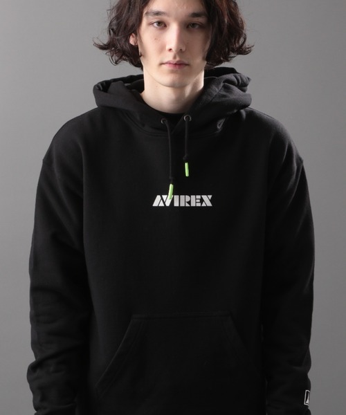 AVIREX（アヴィレックス）の「【SMART/スマート】長袖 ロゴ パーカー / LONG SLEEVE LOGO PARKA/ アヴィレックス / AVIREX（パーカー・メンズ・ブラック/ライトグレー/オフホワイト・XX-LARGE/MEDIUM/X-LARGE/LARGE）」の9枚目の写真
