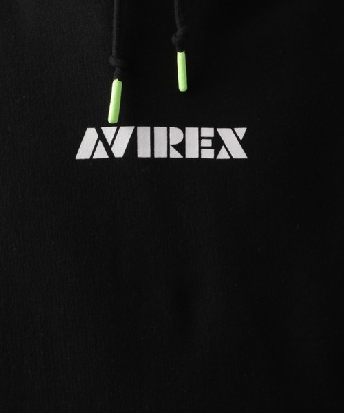 AVIREX（アヴィレックス）の「【SMART/スマート】長袖 ロゴ パーカー / LONG SLEEVE LOGO PARKA/ アヴィレックス / AVIREX（パーカー・メンズ・ブラック/ライトグレー/オフホワイト・XX-LARGE/MEDIUM/X-LARGE/LARGE）」の5枚目の写真