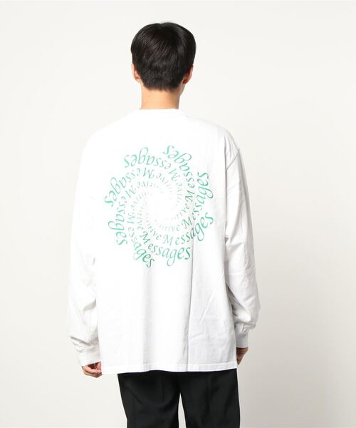 P.A.M.（パム）の「P.A.M. AMPLIFICATION LS TEE (1447/B)（Tシャツ/カットソー・メンズ・ホワイト・LARGE/X-LARGE/MEDIUM）」の4枚目の写真