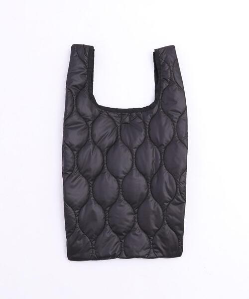 coen（コーエン）の「キルトエコバッグ（トートバッグ・レディース・ブラック/オフホワイト/オリーブ・FREE）」の12枚目の写真