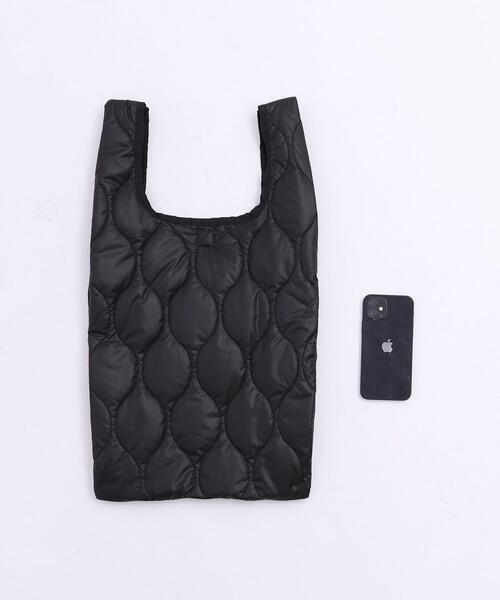 coen（コーエン）の「キルトエコバッグ（トートバッグ・レディース・ブラック/オフホワイト/オリーブ・FREE）」の17枚目の写真