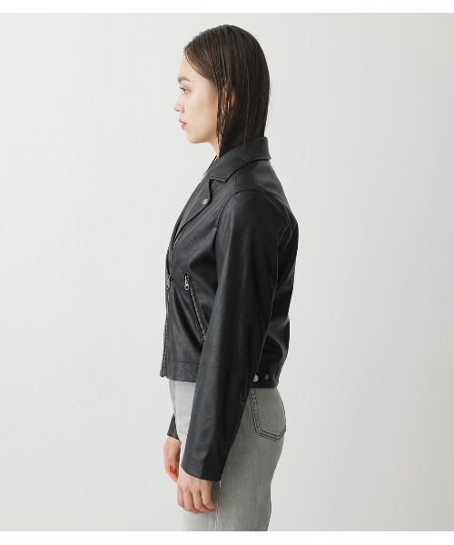 MOUSSY マウジー moussy LEATHER OVER RIDERS JACKET （ブラック