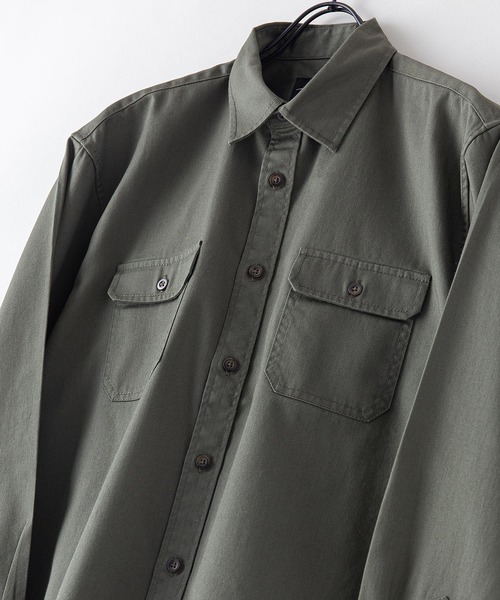 OUTDOOR PRODUCTS APPAREL（アウトドアプロダクツアパレル）の「難燃ツイルシャツ（シャツ/ブラウス・メンズ・ベージュ/カーキ・X-LARGE/MEDIUM/LARGE）」の2枚目の写真