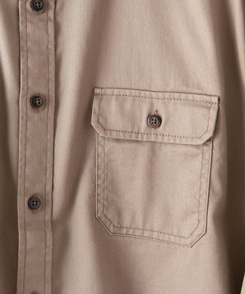 OUTDOOR PRODUCTS APPAREL（アウトドアプロダクツアパレル）の「難燃ツイルシャツ（シャツ/ブラウス・メンズ・ベージュ/カーキ・X-LARGE/MEDIUM/LARGE）」の4枚目の写真