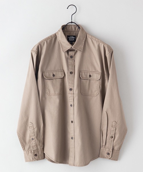 OUTDOOR PRODUCTS APPAREL（アウトドアプロダクツアパレル）の「難燃ツイルシャツ（シャツ/ブラウス・メンズ・ベージュ/カーキ・X-LARGE/MEDIUM/LARGE）」の8枚目の写真