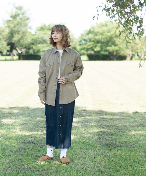 OUTDOOR PRODUCTS APPAREL（アウトドアプロダクツアパレル）の「難燃ツイルシャツ（シャツ/ブラウス・メンズ・ベージュ/カーキ・X-LARGE/MEDIUM/LARGE）」の10枚目の写真