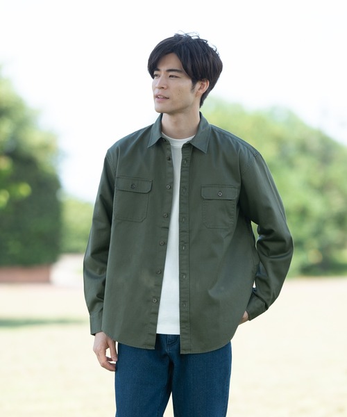 OUTDOOR PRODUCTS APPAREL（アウトドアプロダクツアパレル）の「難燃ツイルシャツ（シャツ/ブラウス・メンズ・ベージュ/カーキ・X-LARGE/MEDIUM/LARGE）」の22枚目の写真