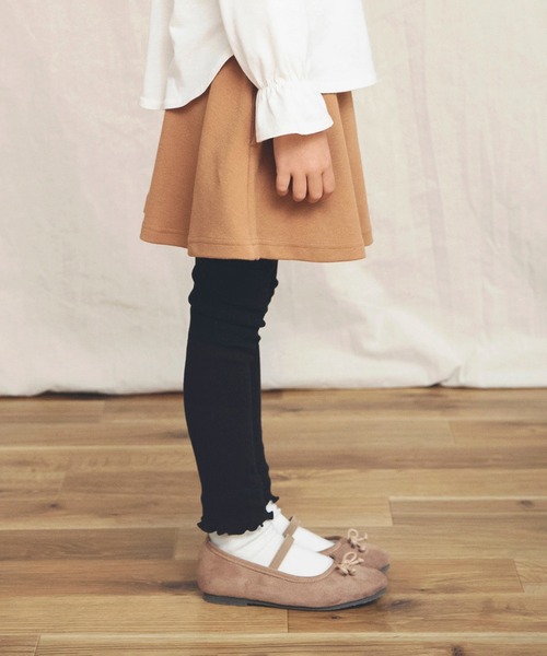 BRANSHES(ブランシェス)の「【WEB限定】レギンス付きスカート(スカート・キッズ・ブラック/ラベンダー/キャメル/ピンク/杢グレー・100cm/120cm/140cm/110cm/130cm/150cm)」の7枚目の写真