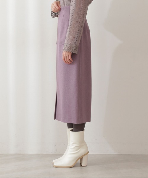 PROPORTION BODY DRESSING(プロポーションボディドレッシング)の「フロントファスナーカルゼタイト / 1211220013(スカート・レディース・パープル/ホワイト系その他/グリーン・X-SMALL/MEDIUM/SMALL)」の10枚目の写真