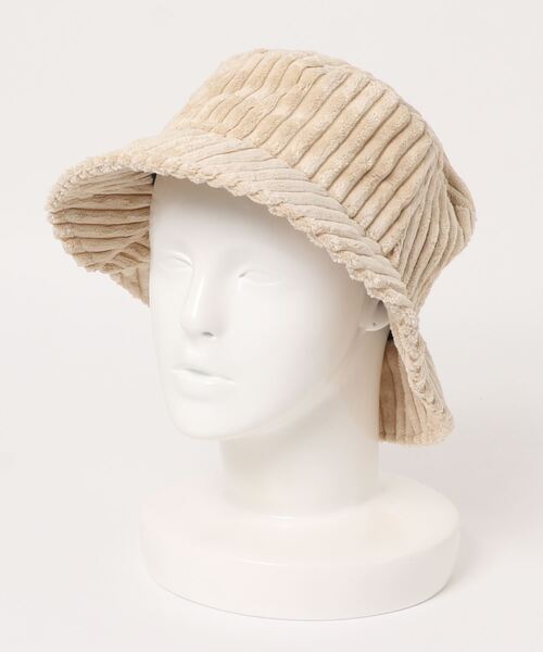 Lugnoncure（ルノンキュール）の「コーデュロイバケットハット（ハット・レディース・ブラック/ベージュ/ブラウン・ﾌﾘ-）」の3枚目の写真