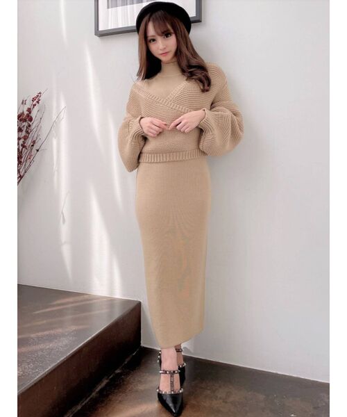 セール レイヤードコンビニットワンピース ワンピース Resexxy リゼクシー のファッション通販 Zozotown