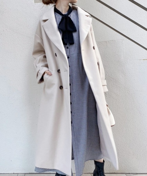 one after another NICE CLAUP(ワンアフターアナザーナイスクラップ)の「【ZOZOTOWN限定】取り外せるボウタイときれいなシルエット。2WAYAラインワンピース(ワンピース・レディース・ブラック/ブラック系その他/ブラウン系その他/ベージュ系その他・FREE)」の3枚目の写真