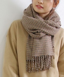 Crisp | フリンジチェックストール(ストール/ショール)