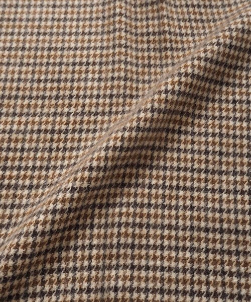 Crisp（クリスプ）の「フリンジチェックストール（ストール/ショール・レディース・ブラウン・FREE）」の17枚目の写真