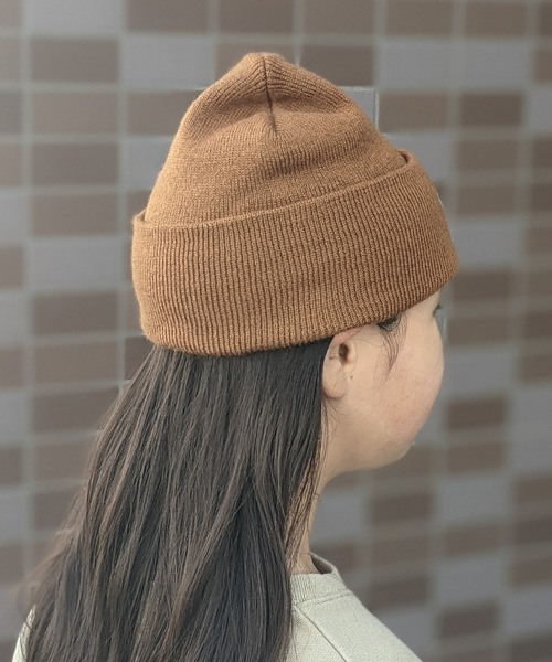 Carhartt（カーハート）の「Carhartt/カーハート　キッズ　ワンポイントロゴ ニットワッチ（ニットキャップ/ビーニー・キッズ・ブラック/ブラウン/カーキ/オレンジ/ピンク/サックスブルー・FREE）」の10枚目の写真