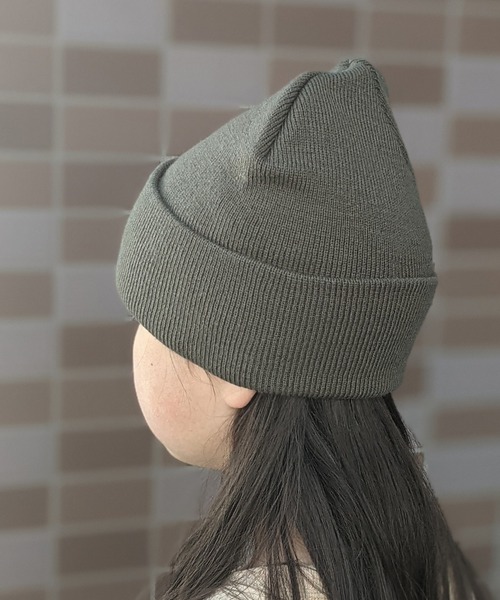 Carhartt（カーハート）の「Carhartt/カーハート　キッズ　ワンポイントロゴ ニットワッチ（ニットキャップ/ビーニー・キッズ・ブラック/ブラウン/カーキ/オレンジ/ピンク/サックスブルー・FREE）」の17枚目の写真