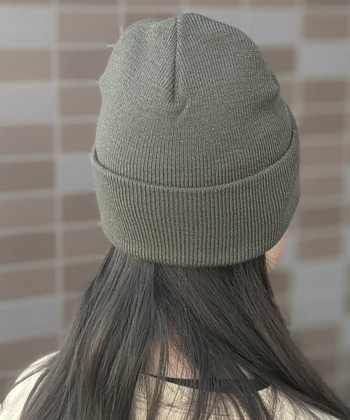 カーハート グレー ビーニー carhartt カーハート USA製 ビーニー ニット帽 グレー HIPHOP