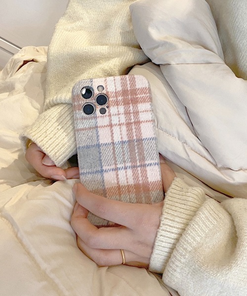 shopnikoniko(ショップニコニコ)の「タータンチェック スマホケース チェック柄 iPhoneケース(スマホケース/カバー・レディース・ベージュ/ブラウン/ピンク・F/A/C/E/H/D/B/G/I)」の9枚目の写真