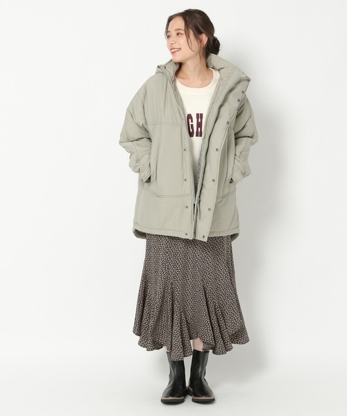 mysty woman（ミスティウーマン）の「モンスターパーカー 255744（その他アウター・レディース・ブラック/ライトカーキ・FREE）」の17枚目の写真