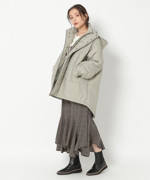 mysty woman（ミスティウーマン）の「モンスターパーカー 255744（その他アウター・レディース・ブラック/ライトカーキ・FREE）」の14枚目の写真