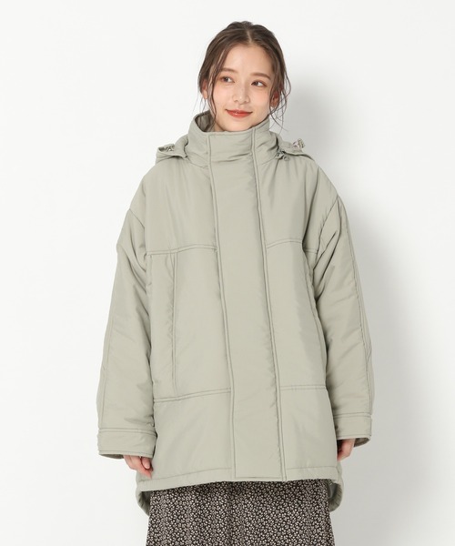 mysty woman（ミスティウーマン）の「モンスターパーカー 255744（その他アウター・レディース・ブラック/ライトカーキ・FREE）」の9枚目の写真