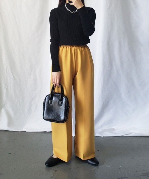 me+em select(ミームセレクト)の「プチハイネックリブニットトップス(ニット/セーター・レディース・ブラック/ベージュ/グレー/グリーン・FREE)」の20枚目の写真