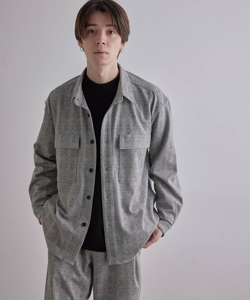 JUNRED（ジュンレッド）の「TRポンチチェックレギュラーシャツ（シャツ/ブラウス・メンズ・チャコールグレー/ライトグレー・LL/M/L）」の16枚目の写真