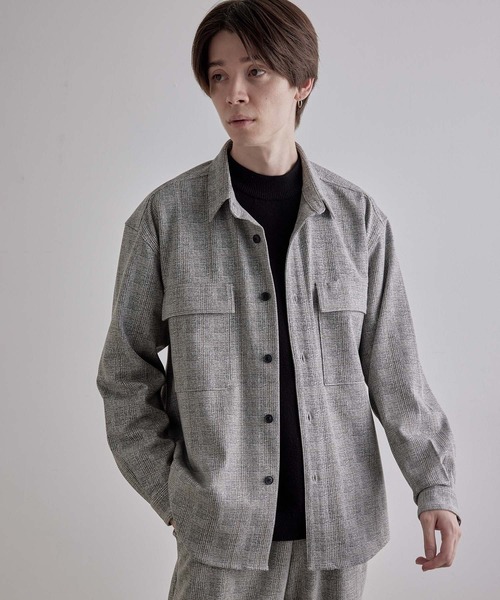 JUNRED（ジュンレッド）の「TRポンチチェックレギュラーシャツ（シャツ/ブラウス・メンズ・チャコールグレー/ライトグレー・LL/M/L）」の15枚目の写真