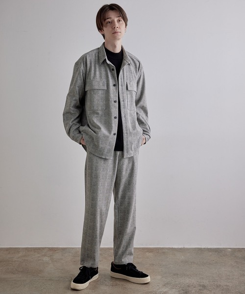 JUNRED（ジュンレッド）の「TRポンチチェックレギュラーシャツ（シャツ/ブラウス・メンズ・チャコールグレー/ライトグレー・LL/M/L）」の9枚目の写真